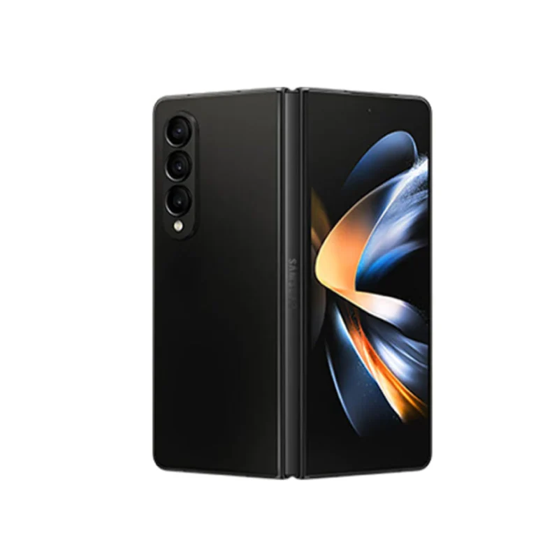 Samsung Galaxy Z Fold 2 Starry Phantom Black - Folded and Unfolded View