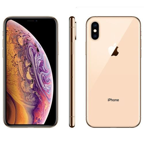 Apple iPhone XS Max Gold - Front, Side and Back View