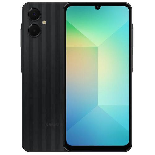 Samsung Galaxy A06 Black - Front and Back View