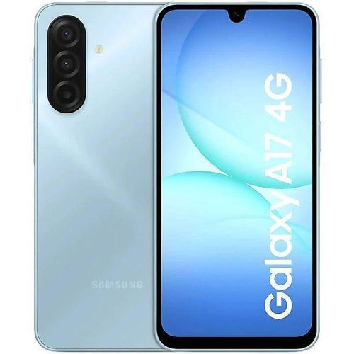 Samsung Galaxy A17 4G Light Blue - Front and Back View