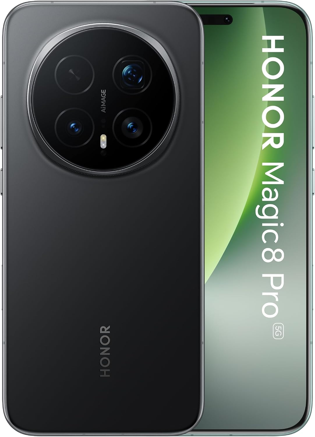 HONOR Magic8 Pro Black - Back and Front View