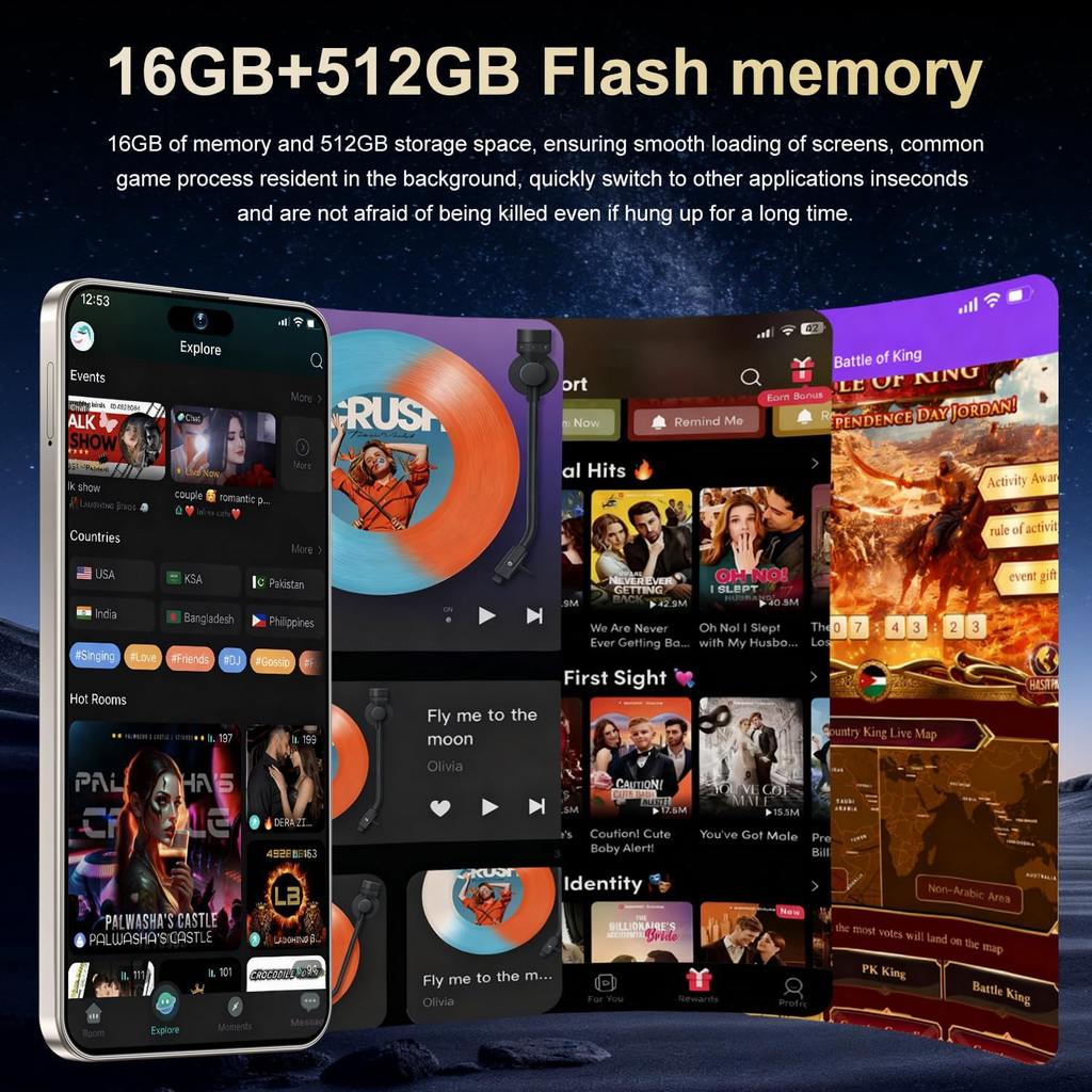 16GB+512GB闪存展示